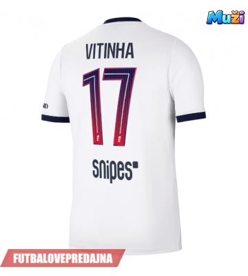 Lacne Muži Futbalové dres Paris Saint-Germain Vitinha #17 2026-27 Krátky Rukáv - Preč